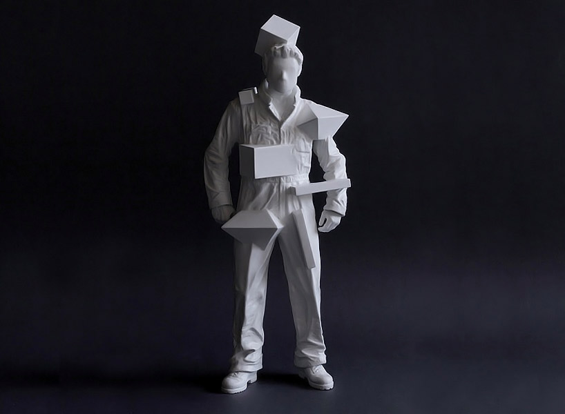 florian hafele: distorted human body sculpture